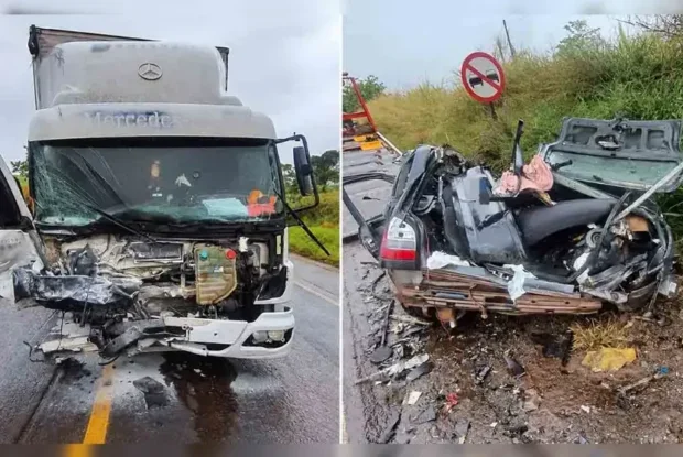 Jovem de 21 anos morre em colisão entre carro e caminhão na PR-431 no Paraná