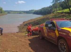 Local onde jovem se afogou em represa no Paraná.