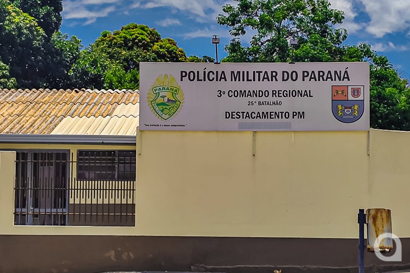 Destacamento da PM em Maria Helena.