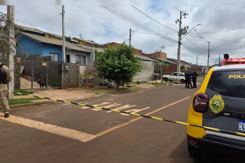 Local onde menino foi atacado por pitbull da própria família, em Apucarana.