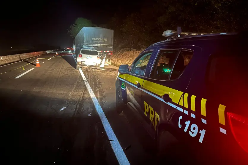 Mulher morre e homem fica gravemente ferido após colisão traseira na BR-369