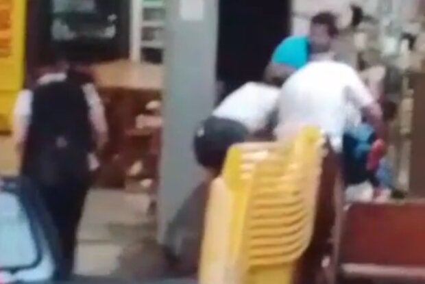 Imagem após o palhado ser esfaqueado em Icaraíma.