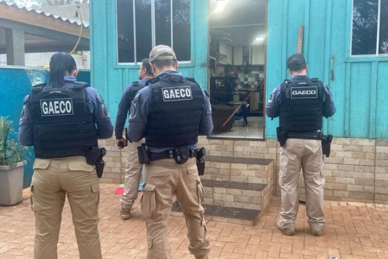 Gaeco durante a Operação Portal do Crime.