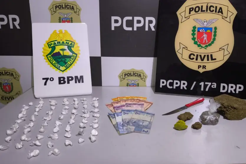 Polícia prende casal e apreende drogas durante cumprimento de mandado em Tapejara