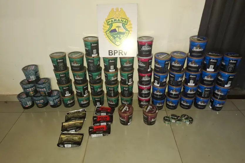Polícia Rodoviária Estadual apreende fumo durante operação na PRC-272 em Iporã