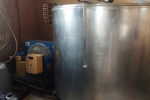 Tonel de refrigeramento de leite.