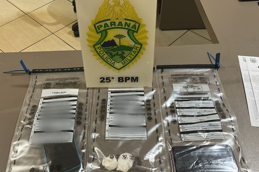 Cocaína apreendida em Pérola.