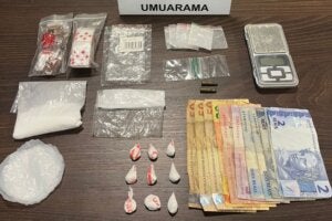 Cocaína e dinheiro apreendido na Operação Anátema.