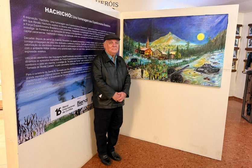 Abraão Hachicho abre exposição na Bienal em Curitiba e é prestigiado por artistas da capital