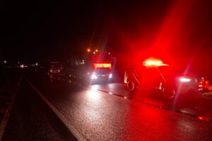 Local onde pedestre foi atropelado na PR-323.
