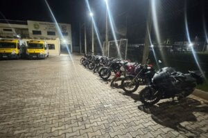 Motos recolhidas em Umuarama.