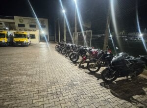 Motos recolhidas em Umuarama.