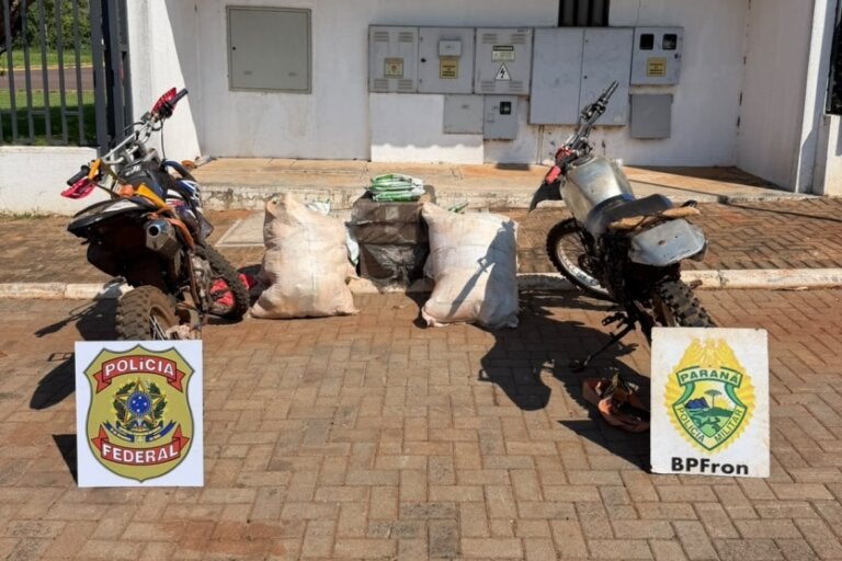 Inseticida contrabandeado e apreendido em Guaíra.