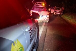 Veículo envolvido em aquaplanagem e acidente na PR-323 em Jussara.