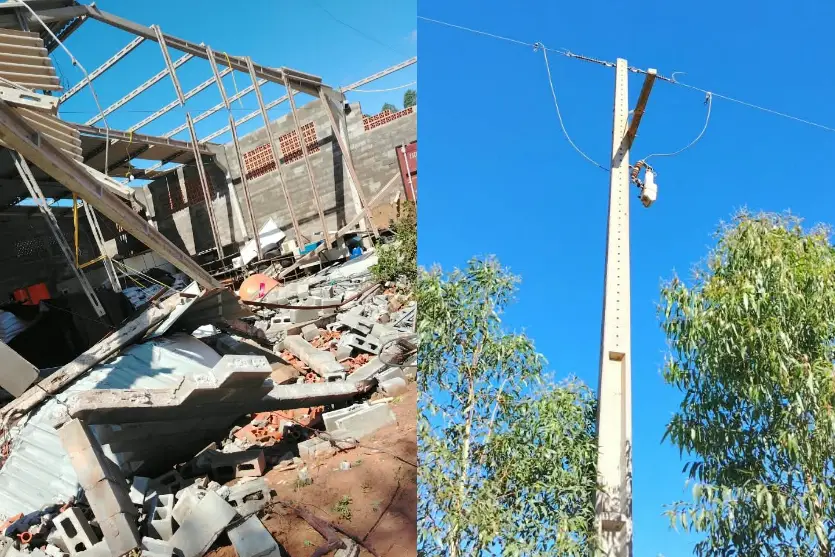 Moradores da zona rural de Xambrê ficam cinco dias sem energia após tempestade