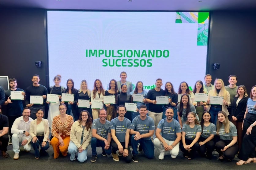 Integrantes do projeto Impulsionando sucesso, promovido pelo Sicredi.