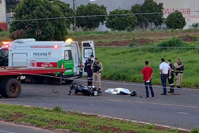 Motociclista de 38 anos morre em colisão com carro no Jardim Viena, em Umuarama