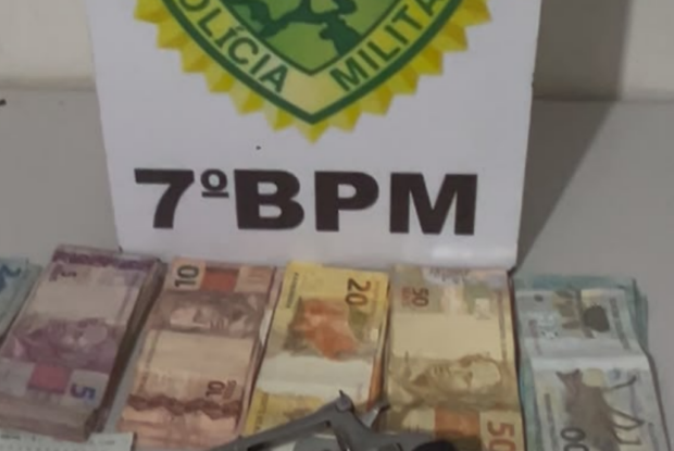 Abordagem policial termina com homem preso e revólver apreendido em Moreira Sales