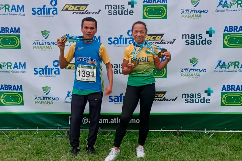 Atletas de Umuarama conquistam cinco medalhas na Taça Paraná Master de Atletismo