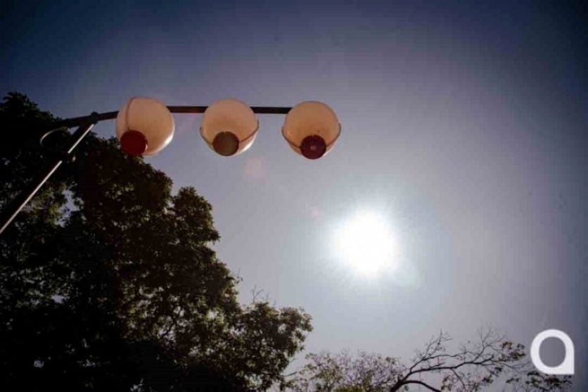 Céu em um dia de calor em Umuarama.