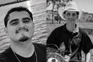 Rafael e Paulo, vítimas de acidente em Tapira.