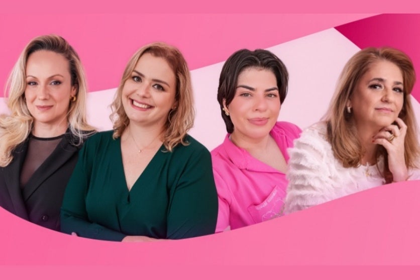 Banner com palestrantes do Aciu Mulher.