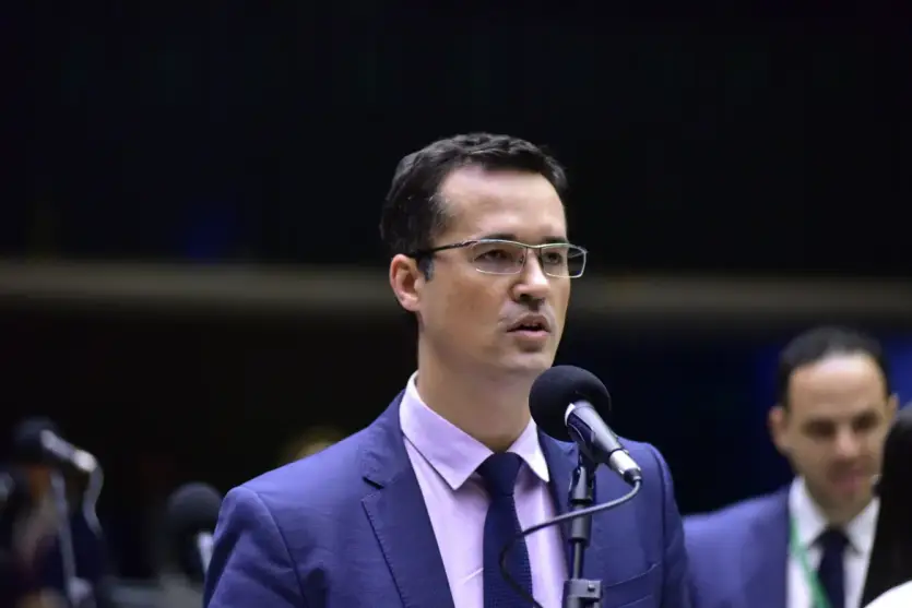 O candidato ao Senado, Deltan Dallagnol.