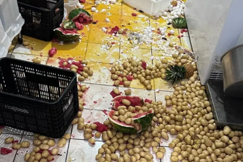 Vídeo: escolas municipais são invadidas e têm alimentos e equipamentos furtados