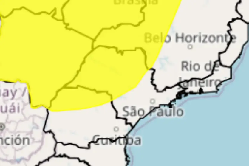 Inmet emite alerta de tempestade para Umuarama e cidades do Noroeste do Paraná