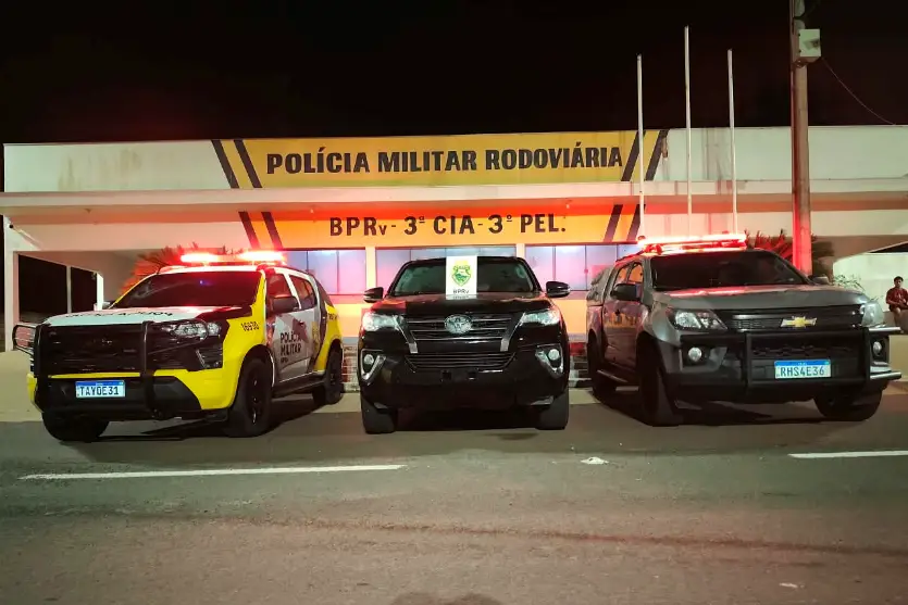 Jovem é preso com Hilux SW4 furtada durante abordagem na PR-323, em Iporã