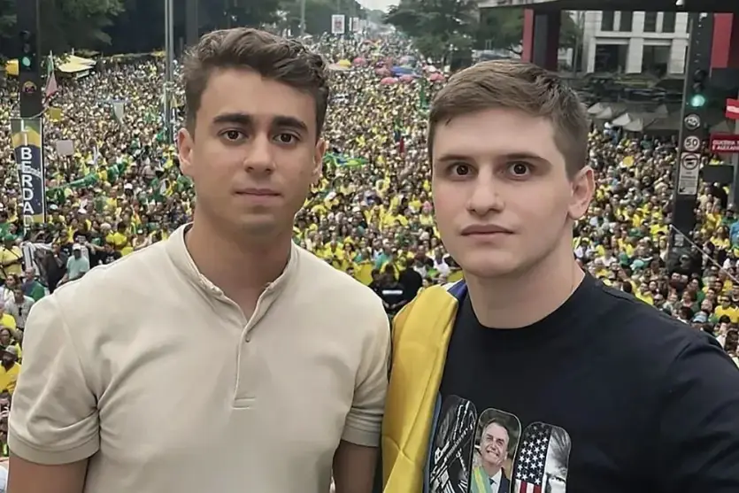 Os deputados Nikolas Ferriera e Lucas Pavanato.
