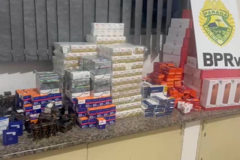 Emagrecedores e anabolizantes apreendidos na PR-317.