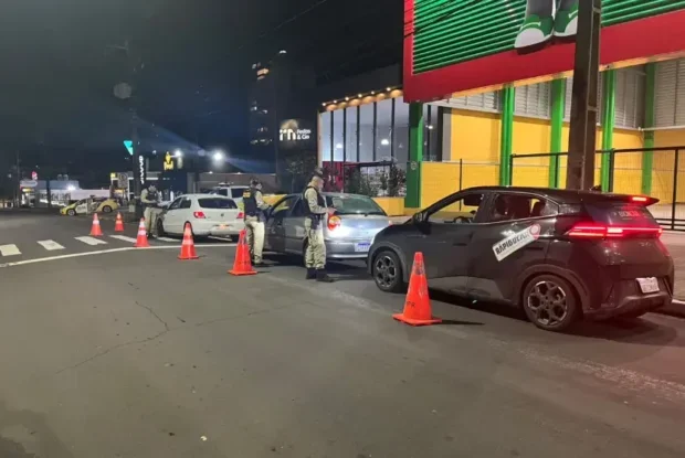 Operação Lei Seca fiscaliza 36 veículos e registra cinco infrações em Umuarama