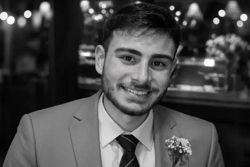 O jovem Theodoro Machado, que morreu engasgado com carne.