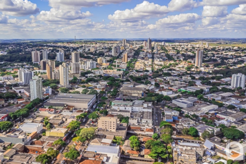 Foto aérea de Umuarama.