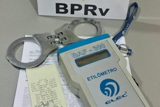 Bafômetro realizado com condutor em Assis Chateaubriand.