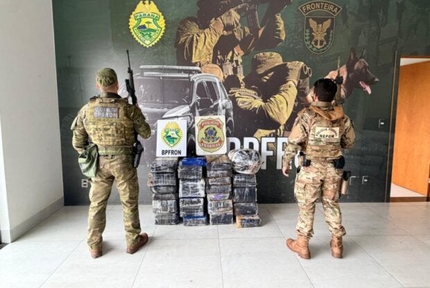 Maconha apreendida pela PF e BPFron em Assis Chateaubriand.