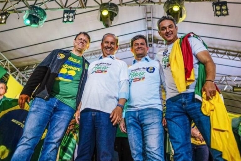 Governadores durante campanha para as eleições 2026.