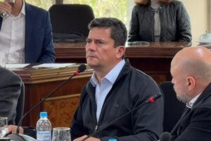 Sérgio Moro durante encontro na Fiep.