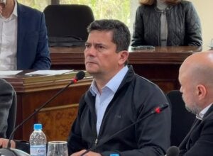 Sérgio Moro durante encontro na Fiep.
